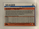 #41 Corey Seager Los Angeles Dodgers 2019 Topps Series One Baseball Card