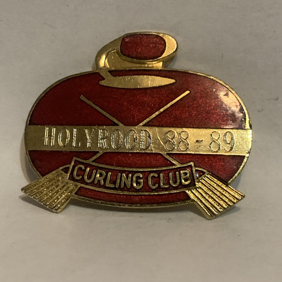 Holyrood 88 89 Curling Club Lapel Hat Pin