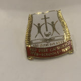 Red Deer Catholic 1908 Schools 1983 Logo Lapel Hat Pin AQ