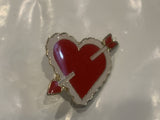Valentine Heart Arrow Lapel Hat Pin
