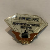 Lions Club Ben Apeland 37S District Governor 2006 2007 Logo Lapel Hat Pin