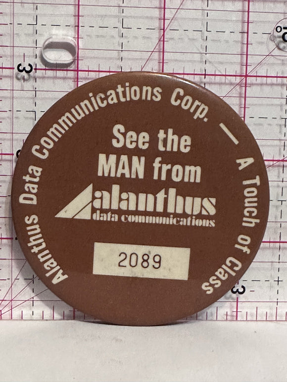 Alanthus Data Communications Corp   Button Pinback