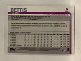 #74 Chad Bettis Colorado Rockies 2019 Topps Series One Baseball Card