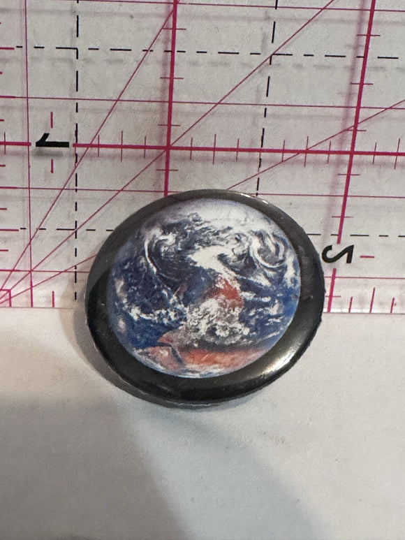 Planet Earth  Button Pinback