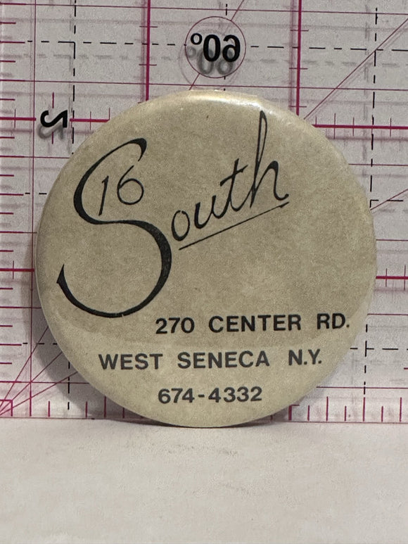 16 South West Seneca New York  Button Pinback