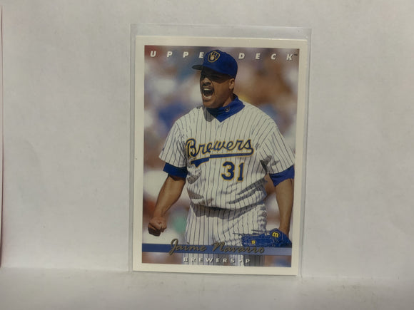 #237 Jaime Navarro Milwaukee Brewers 1992 Upper Deck Baseball Card NA