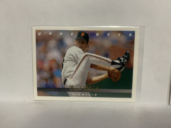 #229 Bud Black New York Giants 1992 Upper Deck Baseball Card NA