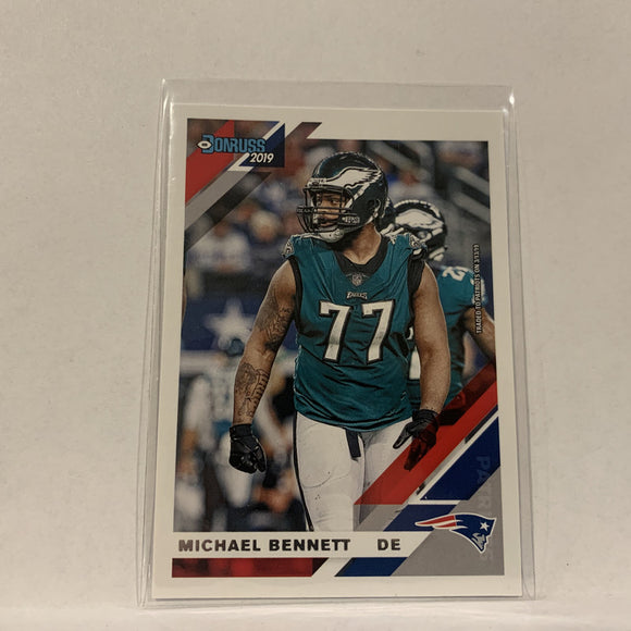#207 Michael Bennett New England Patriots  2019 Panini Football Card AA