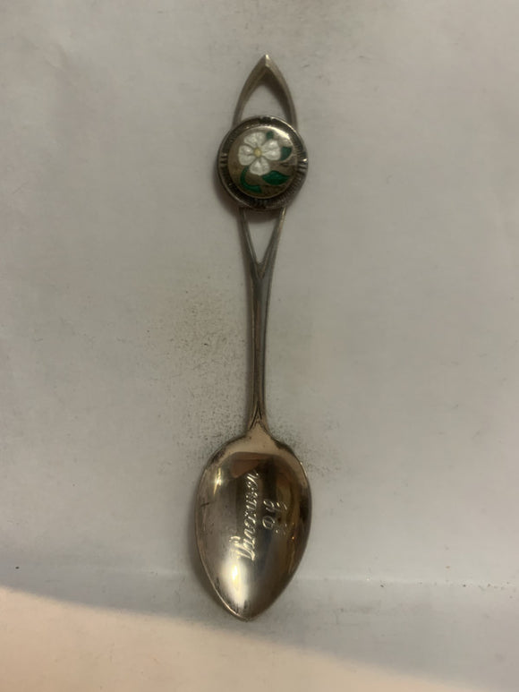 Vancouver BC Dogwood Flower Souvenir Spoon