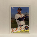 85-45 George Springer Houston Astros 2020 Topps Series One Baseball Card JD