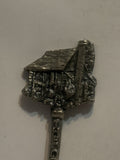 The Ozarks Cabin Missouri Pewter Souvenir Spoon