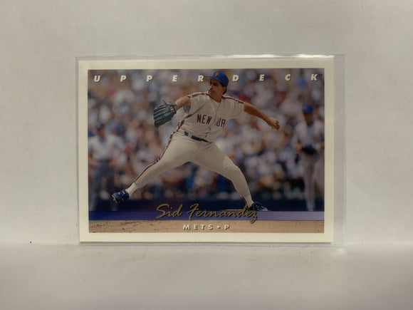#361 Sid Fernandez New York Mets 1992 Upper Deck Baseball Card NB