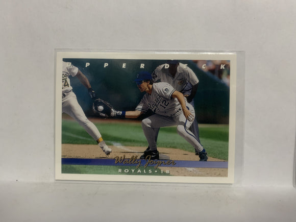 #252 Wally Joyner Kansas City Royals 1992 Upper Deck Baseball Card NB