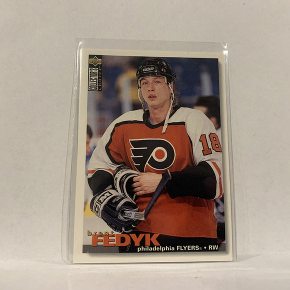 #324 Brent Fedyk Philadelphia Flyers  1995-96 UD Collector's Choice Hockey Card AB