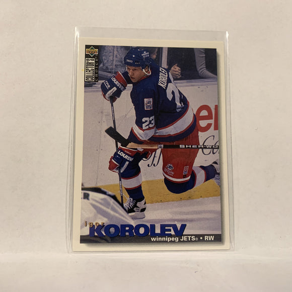 #257 Igor Korolev Winnipeg Jets  1995-96 UD Collector's Choice Hockey Card AB