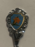 Saskatchewan Prairie Lily Flower Souvenir Spoon
