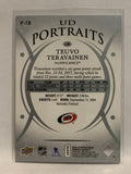 #P-18  Teuvo Teravainen UD Portraits Carolina Hurricanes 2018-19 Upper Deck Series One Hockey Card