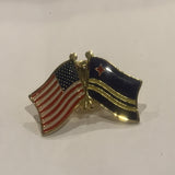 USA Aruba Friendship Flags Lapel Hat Pin AS