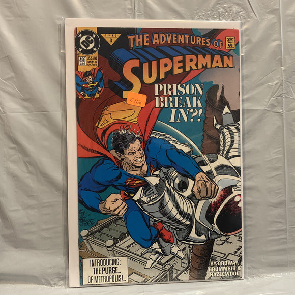 #486 The Adventures of Superman Prison Break In DC Comics BE 8531