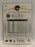 #19 Patrice Bergeron Boston Bruins 2018-19 Upper Deck Series One Hockey Card