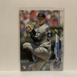 #249 Jordan Yamamoto Miami Marlins Rookie 2020 Topps Series One Baseball Card JE