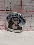 Monkey Business  Button Pinback