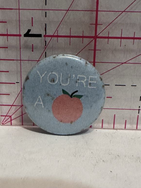 You're a Peach  Button Pinback