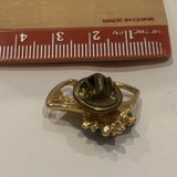 Christmas Bells Holly Lapel Hat Pin AS