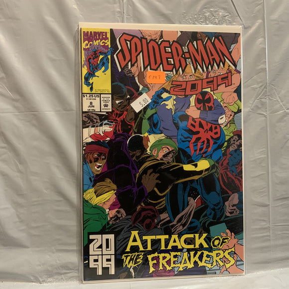#8 Spider-Man 2099 Attack of The Freakers Marvel Comics BE 8543