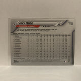 #198 Erick Fedde Washington Natyionals 2020 Topps Series One Baseball Card JE