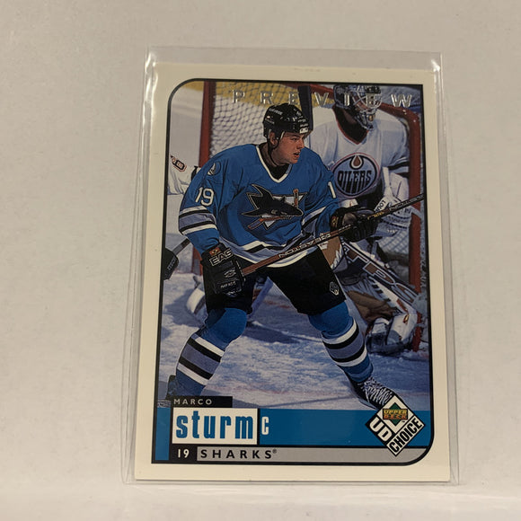 #181 Marco Sturm San Jose Sharks  1998-99 UD Choice Hockey Card AB