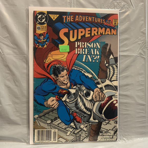 #486 The Adventures of Superman Prison Break In DC Comics BE 8553