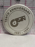 C Tran 10th Anniversary 1981 1991  Button Pinback