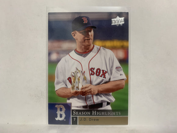 #470 J.D. Drew Boston Red Sox 2009 Upper Deck Series 1 Baseball Card NC