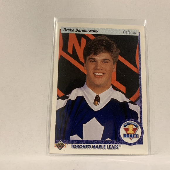 #361 Drake Berehowsky Toronto Maple Leafs 1st Draft 1990-91 Upper Deck  Hockey Card AB