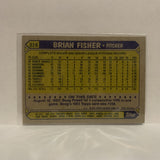 #316 Brian Fisher New York Yankees  1987 Topps Baseball Card JE