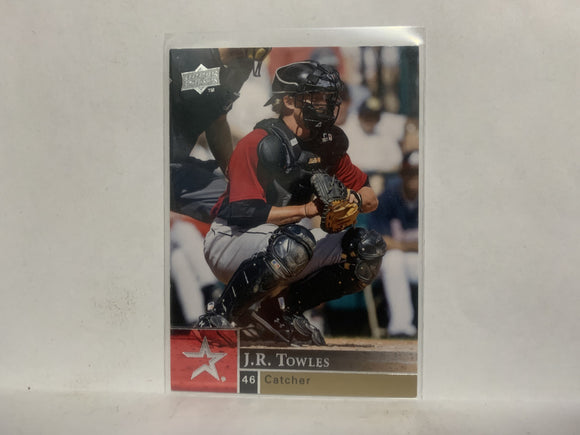 #160 J.R. Towles Houston Astros 2009 Upper Deck Series 1 Baseball Card NC