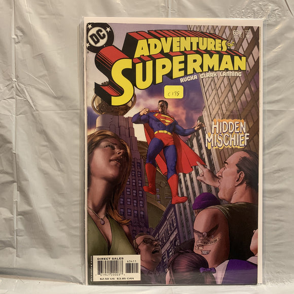 #634 Adventures of Superman Hidden Mischief DC Comics BE 8561