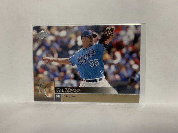 #166 Gil Meche Kansas City Royals 2009 Upper Deck Series 1 Baseball Card NC