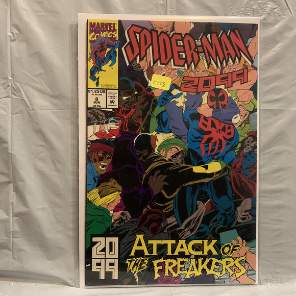 #8 Spider-Man 2099 Attack of The Freakers Marvel Comics BE 8565