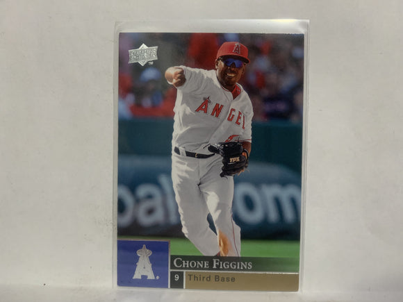 #181 Chone Figgins Los Angeles Dodgers 2009 Upper Deck Series 1 Baseball Card ND
