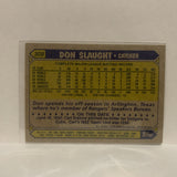 #308 Don Slaught Texas Rangers 1987 Topps Baseball Card JF