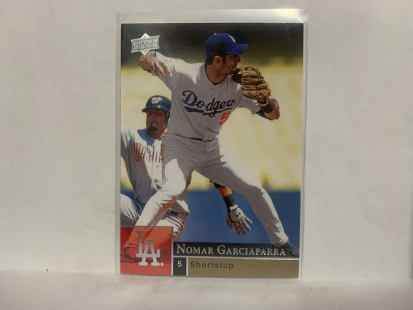 #198 Nomar Garciaparra Los Angeles Dodgers 2009 Upper Deck Series 1 Baseball Card ND