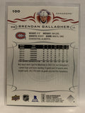 #100 Brendan Gallagher Montreal Canadiens 2018-19 Upper Deck Series One Hockey Card