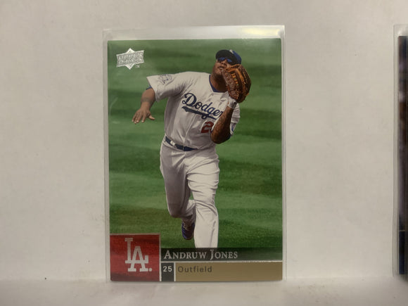 #200 Andruw Jones Los Angeles Dodgers 2009 Upper Deck Series 1 Baseball Card ND