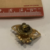 Holly on Christmas Bells Lapel Hat Pin AS