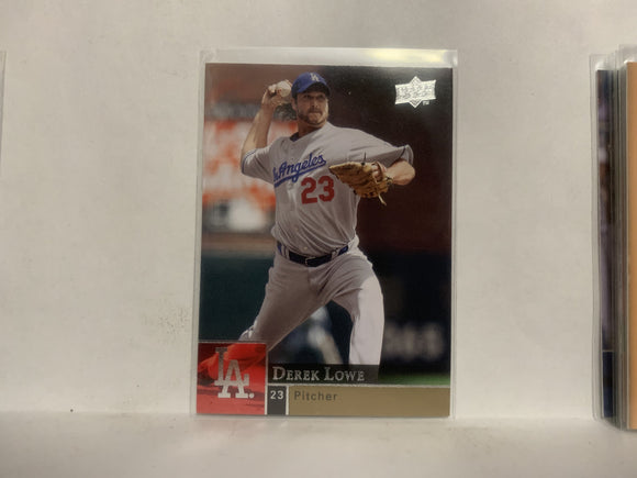#209 Derek Lowe Los Angeles Dodgers 2009 Upper Deck Series 1 Baseball Card ND