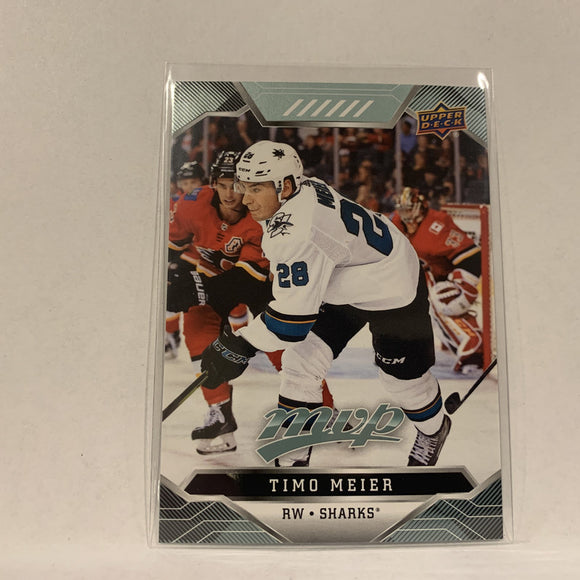 #73 Timo Meier San Jose Sharks  2019-20 UD MVP Hockey Card AC