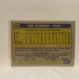 #338 Tim Conroy St Louis Cardinals 1987 Topps Baseball Card JF
