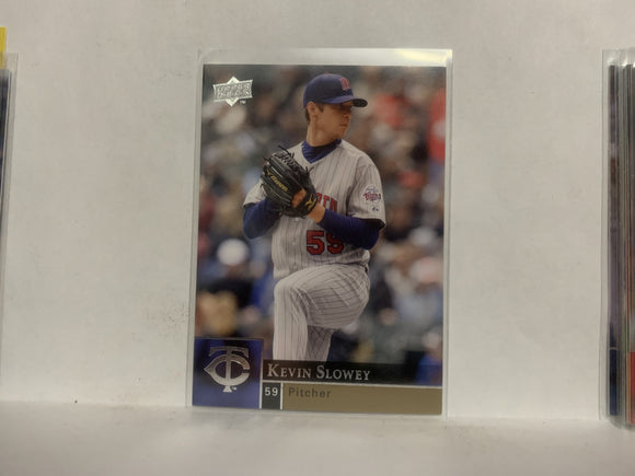 #231 Kevin Slowey Minnesota Twins 2009 Upper Deck Series 1 Baseball Card ND